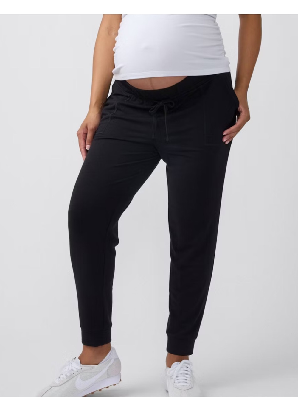 Ingrid‎ & Isabel Everyday Maternity Knit Joggers Black XXL